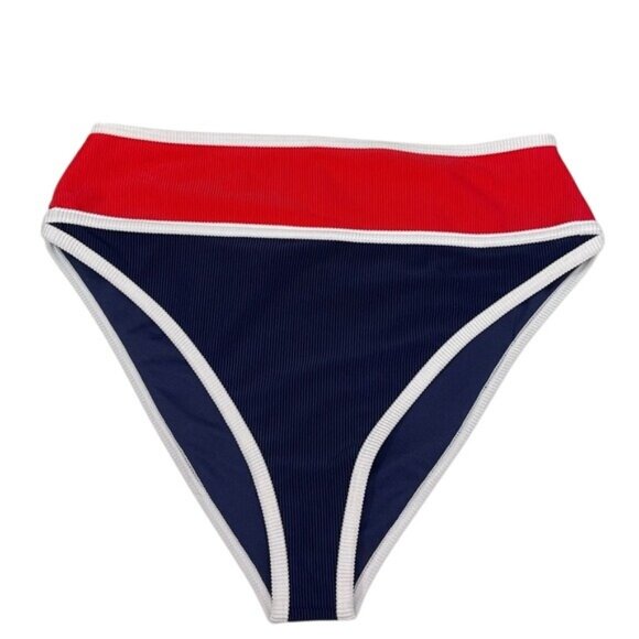 New BEACH RIOT Carlotta Bottom in‎ Americana Colorblock Size XL - Picture 7 of 12